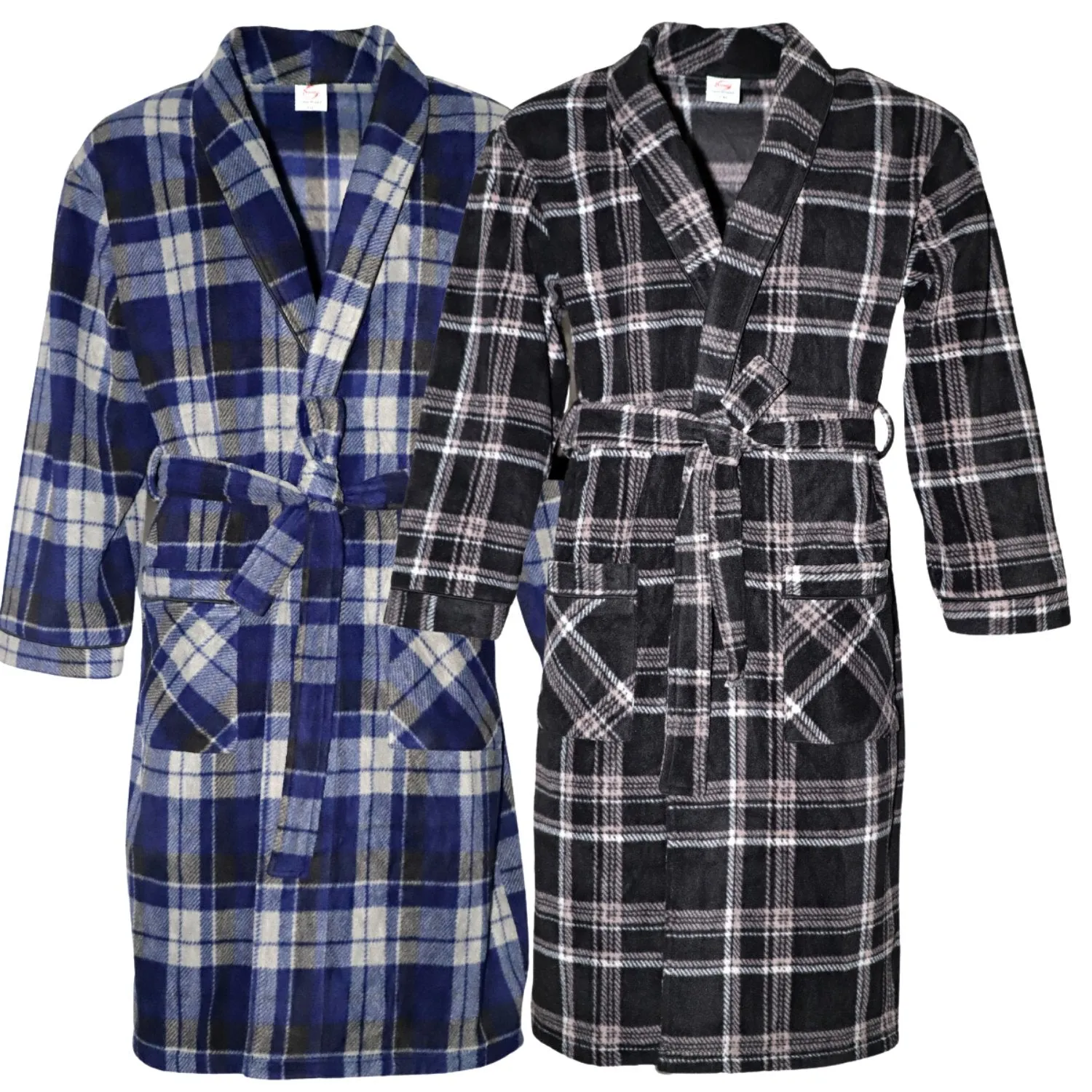 SaneShoppe Men's Super Soft Warm Fleece Dressing Gown