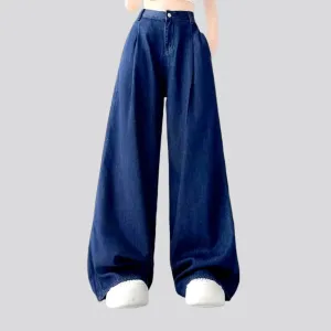 Slouchy fit high rise women's jeans