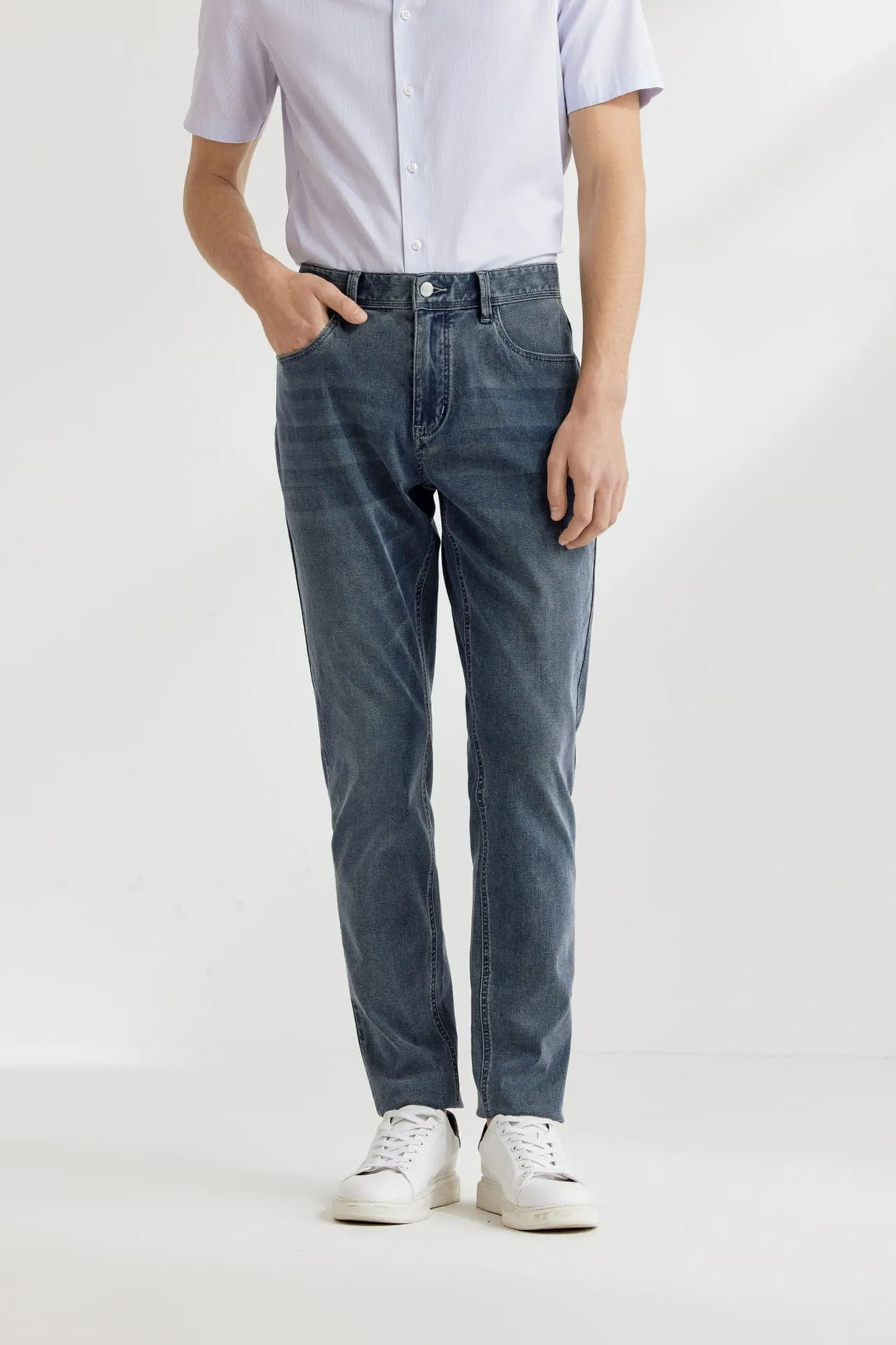 Soft Touch High Stretch Jeans in Slim Tapered Fit