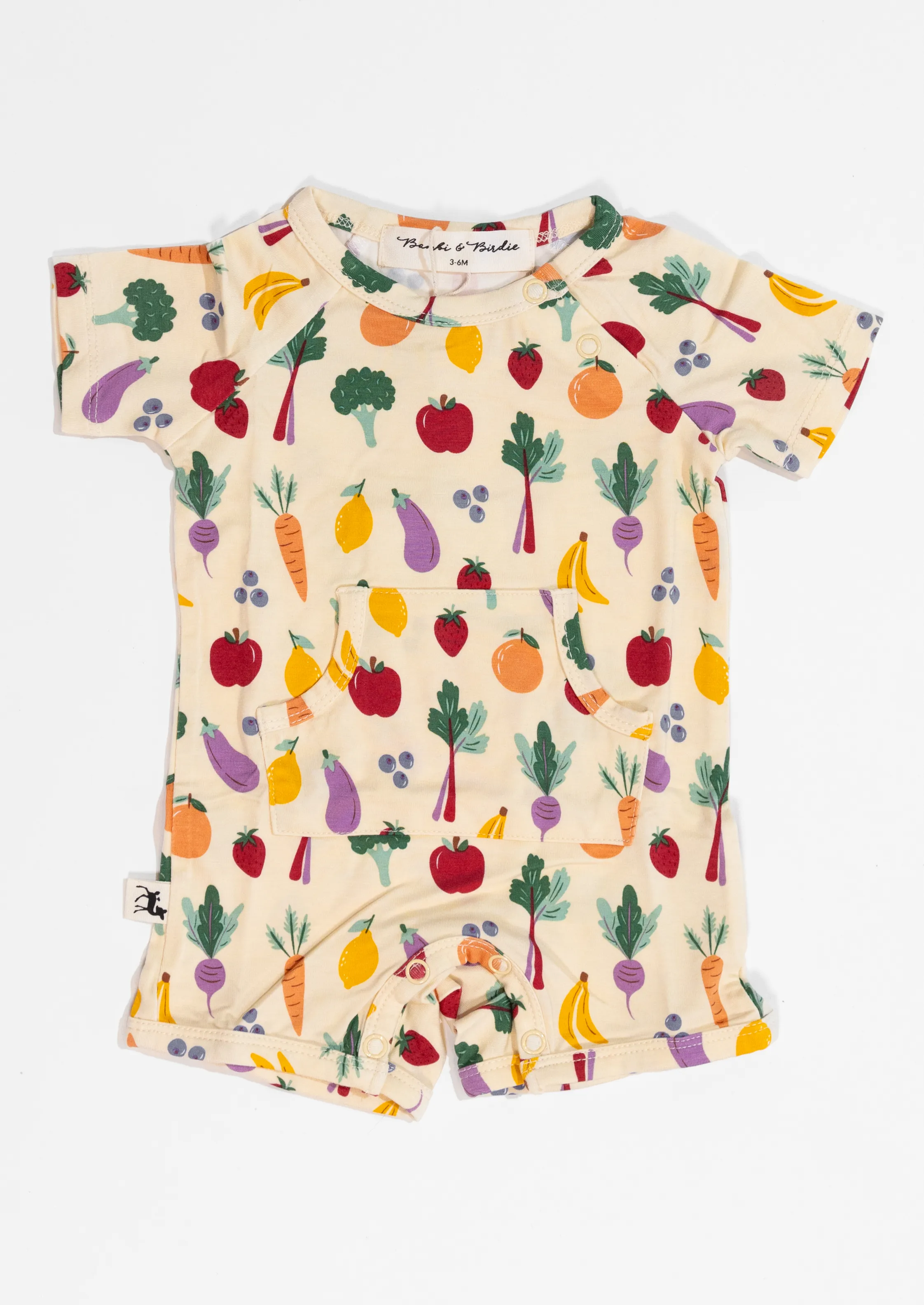 SS Pocketed Romper - FARMERS MARKET