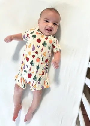 SS Pocketed Romper - FARMERS MARKET