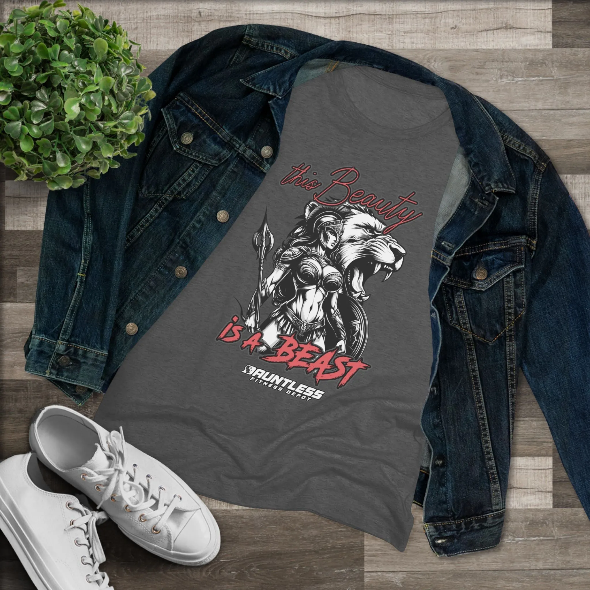 This Beauty is a Beast Women's Triblend Tee