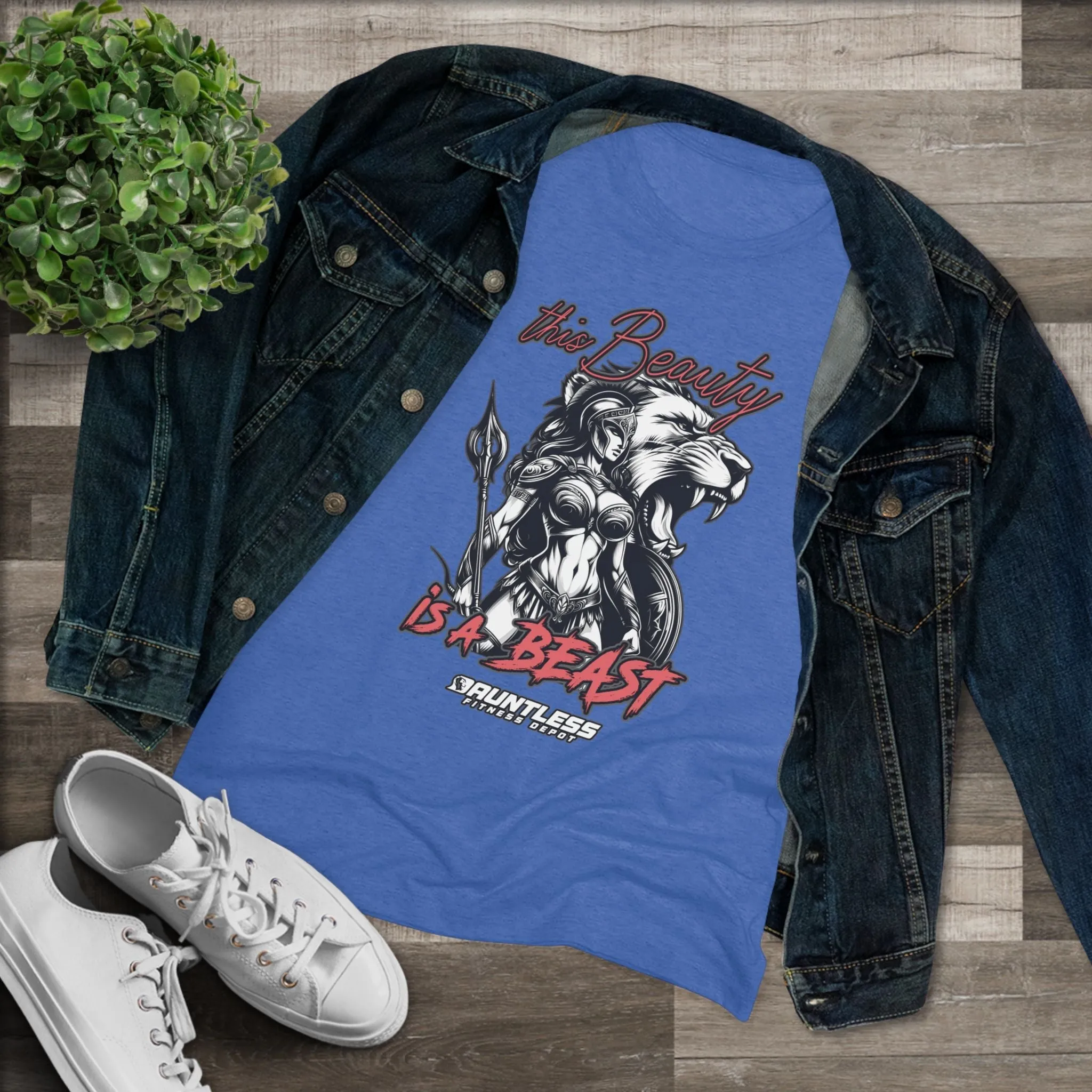 This Beauty is a Beast Women's Triblend Tee