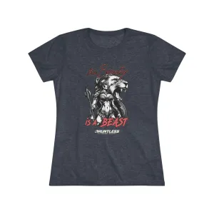 This Beauty is a Beast Women's Triblend Tee