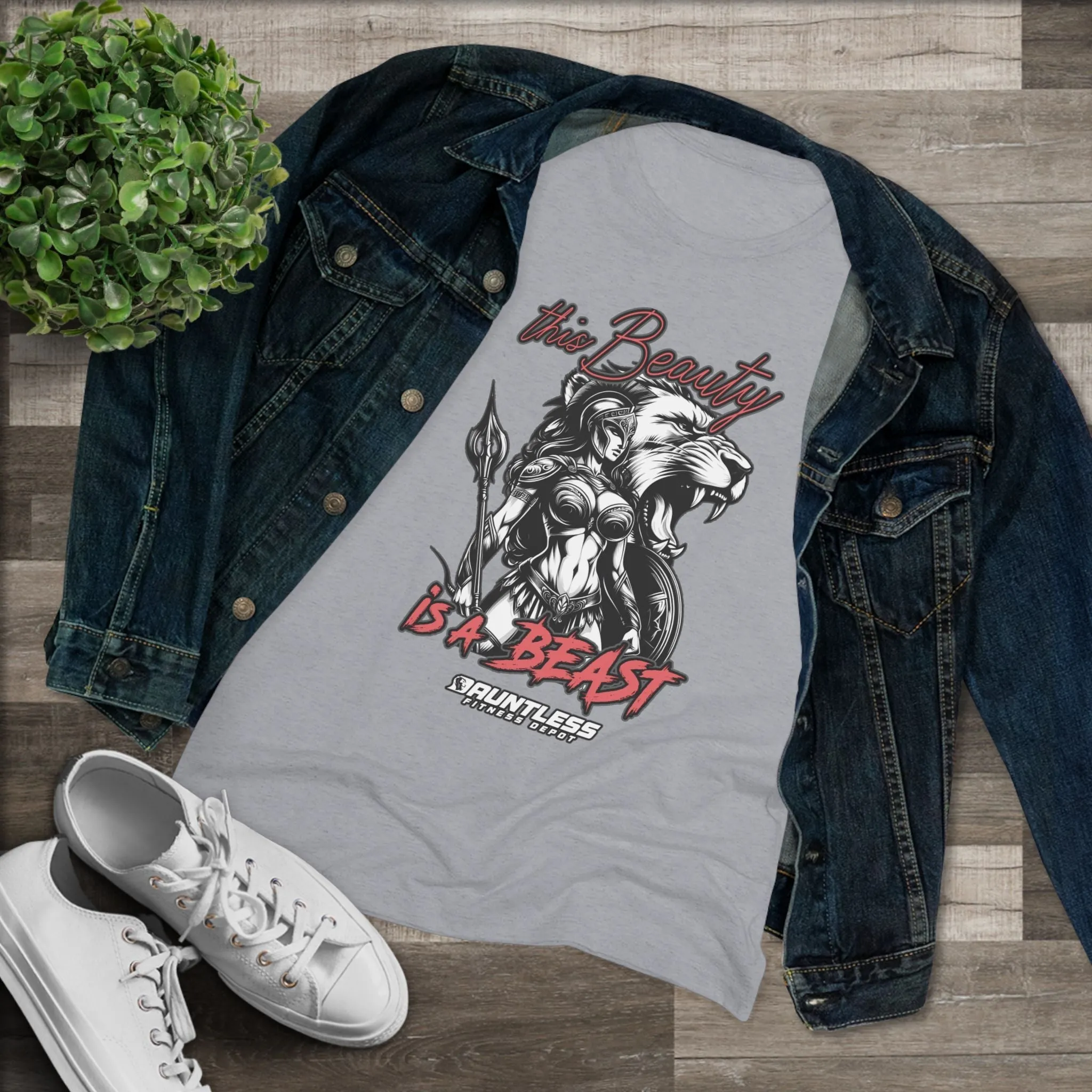 This Beauty is a Beast Women's Triblend Tee