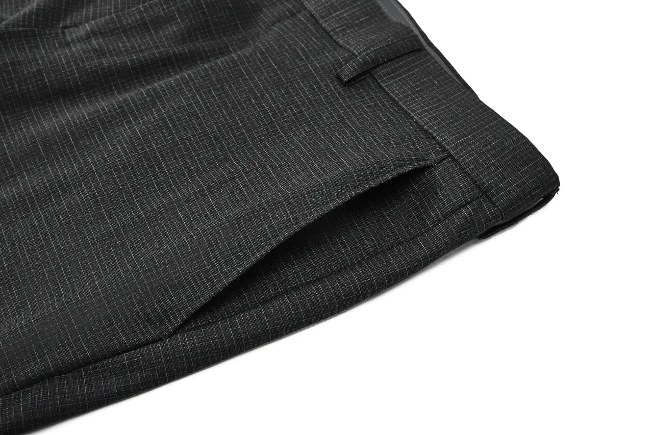 Ultra Soft Multi-Way Stretch Pattern Formal Pants in Slim Fit