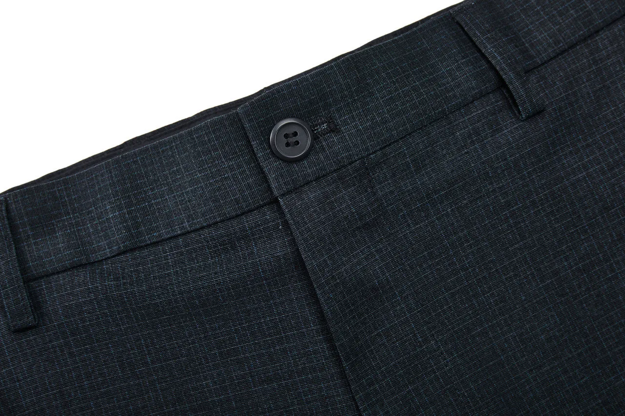 Ultra Soft Multi-Way Stretch Pattern Formal Pants in Slim Fit