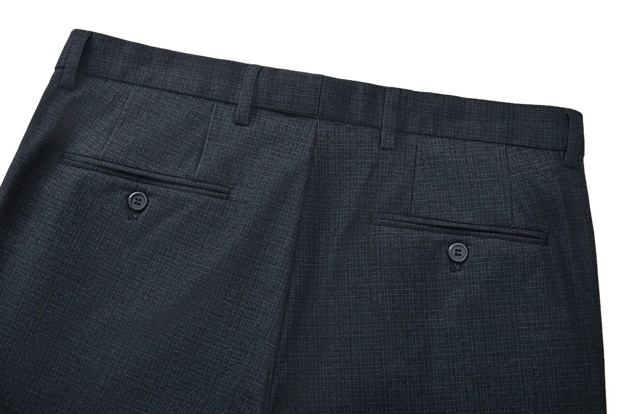 Ultra Soft Multi-Way Stretch Pattern Formal Pants in Slim Fit