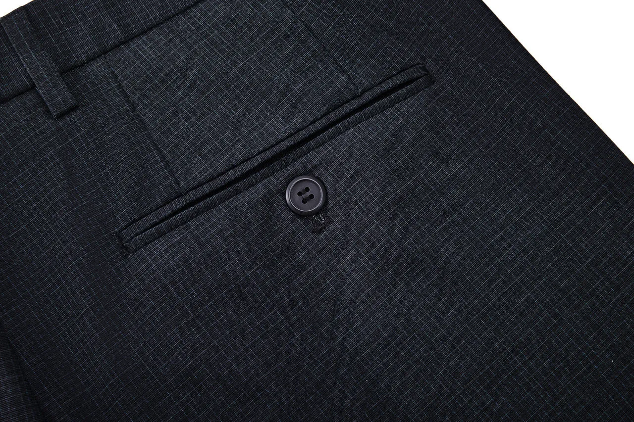 Ultra Soft Multi-Way Stretch Pattern Formal Pants in Slim Fit