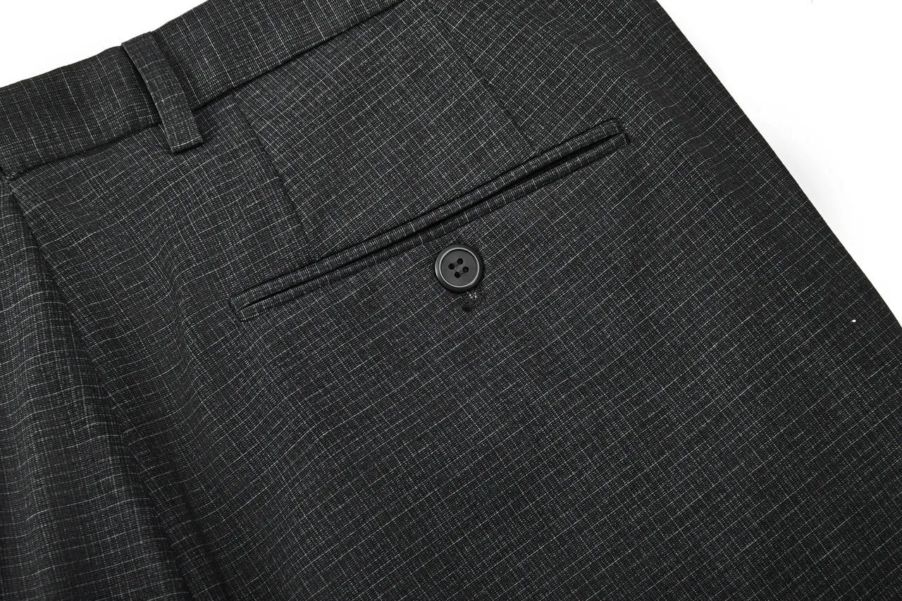 Ultra Soft Multi-Way Stretch Pattern Formal Pants in Slim Fit