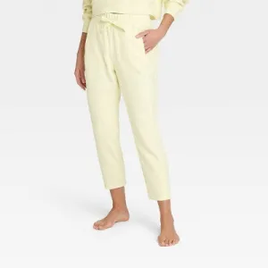 Women's Cozy Rib Straight Pants - All in Motion Vibrant Yellow XS